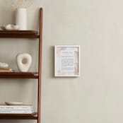 "Flow Non-Photo Obituary Print" - Custom Print in Blush by Creo Study - In a Room
