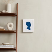 "Silhouette: Custom Print with Text" - Custom Print in Blueberry by Minted - In a Room