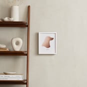 "Custom Pet Silhouette Foil Art" - Custom Foil Print in Rose Gold by Minted - In a Room
