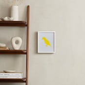 "Pet Silhouette: Custom Letterpress Print " - Custom Letterpress Print in Neon Yellow by Minted - In a Room