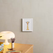 "baby animal.giraffe" - Art Print in merigold by Cass Loh - In a Room