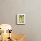 "Tropical" - Art Print in Sunny yellow by Alexandra Dzh - In a Room