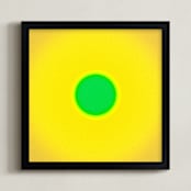 "Sun in the dust. Variations 3" - Art Print in Yellow Sky by Arash Fattahi Acosta - Framed