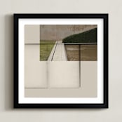 "Juxtaposed" - Art Print in Lawn by Maja Cunningham - Framed