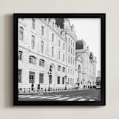 "French Elegance" - Art Print in Black and White by Jessica C Nugent - Framed