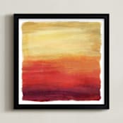 "Radiance" - Art Print in Sunrise by Hooray Creative - Framed
