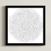 "B&W 1" - Art Print in Black by koshi - Framed