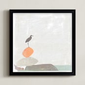 "Balance" - Art Print in Orange by Griffinbell Paper Co. - Framed