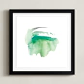 "Abound" - Art Print in Light green by Christine Llewellyn - Framed