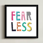 "FearLess" - Art Print in Bright by Rebecca Humphreys - Framed