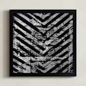 "NO. 11A" - Art Print in Black by Joe Barka - Framed