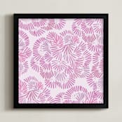"Floral Way" - Art Print in Lavender by Christine Llewellyn - Framed