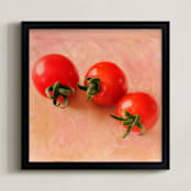 "Cherry Tomatoes" - Art Print in Cherry Tomato Red by Andy Mars - Framed