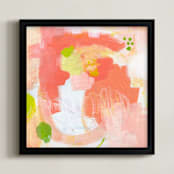 "Guayaba" - Art Print in Coral Crush by Sarah Finkel - Framed