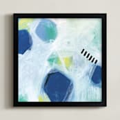 "Bring Me To Life" - Art Print in Blue by Julie Hawkins - Framed