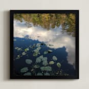 "River Reflections" - Art Print in River Green by Mechelle Gilford - Framed