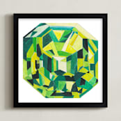 "Peridot" - Art Print in Peridot Green by Paper Monkey Press - Framed