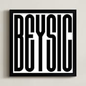 "Beysic" - Art Print in Noir by King Richard IX - Framed
