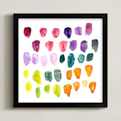 "Watercolor Study" - Art Print in Spectrum by Stacy Kron - Framed