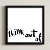 "The box" - Art Print in black by Lulaloo - Framed