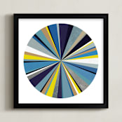 "Voyage" - Art Print in Cobalt Blue by Christina Flowers - Framed