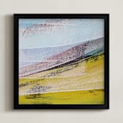 "The Future Is Bright" - Art Print in Chartreuse Green by Stacy Kron - Framed