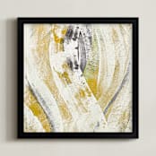 "Nile" - Art Print in Olive Green by Stacy Kron - Framed