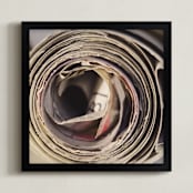 "Blueprints II" - Art Print in Muted by Erin Niehenke - Framed