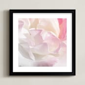 "Strawberry Cheesecake Petals" - Art Print in Strawberry Cheesecake by Mariecor Agravante - Framed