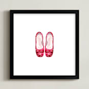 "There's No Place..." - Art Print in Ruby Red by TM Stationery - Framed