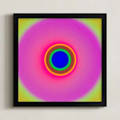 "Sun in the dust. Variations 28" - Art Print in Magenta Psychodelia by Arash Fattahi Acosta - Framed
