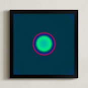 "Sun in the dust. Variations 23" - Art Print in Deep Sea Green Dot by Arash Fattahi Acosta - Framed