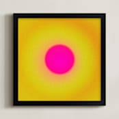 "Sun in the dust. Variations 13" - Art Print in Banana Pink by Arash Fattahi Acosta - Framed