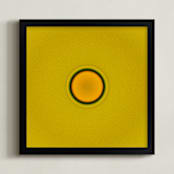 "Sun in the dust. Variations 36" - Art Print in Yellow Black by Arash Fattahi Acosta - Framed