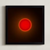 "Sun in the dust. Variations 40" - Art Print in Orange Sun by Arash Fattahi Acosta - Framed