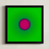 "Sun in the dust. Variations 10" - Art Print in Chroma Green by Arash Fattahi Acosta - Framed