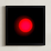 "Sun in the dust. Variations 25" - Art Print in Red in Black by Arash Fattahi Acosta - Framed