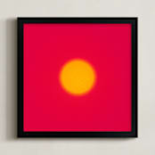 "Sun in the dust. Variations 14" - Art Print in High Red Yellow Dot by Arash Fattahi Acosta - Framed