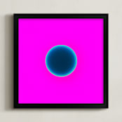 "Sun in the dust. Variations 24" - Art Print in Magenta Darkness by Arash Fattahi Acosta - Framed