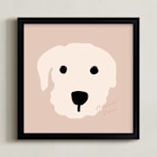"live in the moment series 2" - Art Print in almond milk by Jeje - Framed