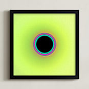 "Sun in the dust. Variations 6" - Art Print in Highlighter Yellow by Arash Fattahi Acosta - Framed