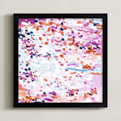 "Lovely in Color" - Art Print in Perfect Pink by Katie Craig - Framed