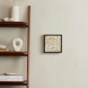 "Ochre Eucalyptus I" - Art Print in Mustard by Tanya Lee Design - In a Room