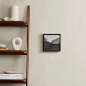"Paper Napkin Panorama I" - Art Print in Charcoal by Shannon Kohn - In a Room