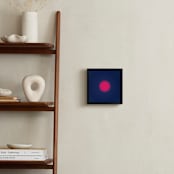 "Sun in the dust. Variations 1" - Art Print in Blue and Red by Arash Fattahi Acosta - In a Room