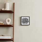 "eccentric leaves" - Art Print in black by Ramoncita - aticnomar - In a Room