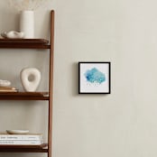 " it rains but it's good" - Art Print in Blue by iamtanya - In a Room