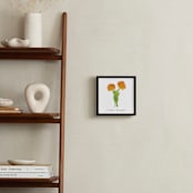 "October Marigold" - Art Print in Marigold by Liz Conley - In a Room