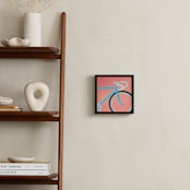 "Blue Bike" - Art Print in Brilliant Blue by Laura Morris - In a Room