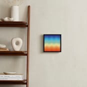 "Ombré Sunset" - Art Print in Rainbow Multi by JaxRobyn - In a Room